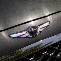 어른킹 EQ900 제네시스 순정 로고 엠블렘 홀로그램 포인트 데칼 스티커 후드 트렁크 세트 자동차 튜닝 필름
