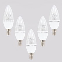 촛대구 6개 E14 E17 전구색 주광색, 전구색(노란색)