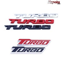 K377 자동차 터보 엠블럼 스티커 TURBO 뱃지 그릴 0.0037ea, RA_ 08.TURBO 블랙