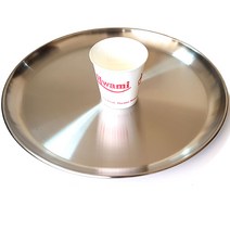 스텐 원형 앞접시 30cm 그릇 쟁반 스텐그릇 주방 뷔페