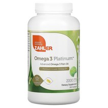 Zahler 오메가3 플래티넘 어드밴스 오메가3 피쉬오일 1000mg 180소프트겔