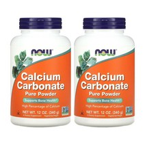 나우푸드 탄산 칼슘 340g 2통 Calcium Carbonate CaCO3 아라고나이트 calcite, 2개