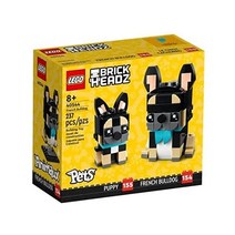 레고 LEGO 브릭헤즈 펫 개 고양이 물고기 새 또는 햄스터(펫 선택)(프렌치 불독 40544 ), French Bulldog 40544