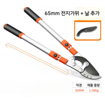 대형 전지가위 과일 나무 가지치기 가위 가정용 농업용 원예도구, 65mm 전지가위 + 날 추가