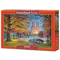 CASTORLAND 1500피스 직소 퍼즐 가을 산책 센트럴 파크 뉴욕 도시 경관 성인 캐스터랜드 C 151844 2 미국직송 286556