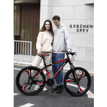 영구 브랜드 산악 자전거 남성 가변 속도 크로스 컨트리 24 인치 26 주니어 여성 중학생 성인, 24단, 26인치, 알루미늄 프레임 스포크 블랙 실버