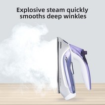 KONKA 1500w 철기 이중 전압 전기 증기 철 휴대용 여행 발생기 다기능 의류 찜기, 01 Purple