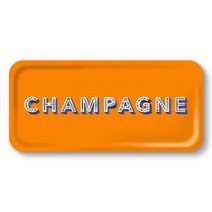 야미다 샴페인 사각 쟁반 트레이 주황 jamida, 기본