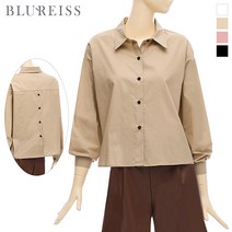 뒤단추크롭셔츠카라블라우스_BI3F1BL5121