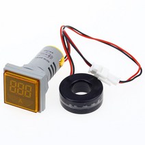 스퀘어 LED 디지털 전압계 및 전류계 전압 게이지 전류 측정기 AC 60-500V 0-100A D18 dropship, 01 Yellow Current Meter