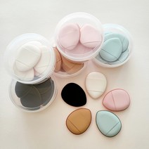 보레브 핑거퍼프 손가락퍼프 에어쿠션 스펀지 케이스 5p, 핑거퍼프(블랙5개)