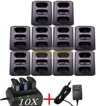 3슬롯 배터리 충전기 지브라 MC9300 바코드 스캐너 용 10 개, 한개옵션0