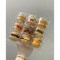 수제 다쿠아즈 다쿠아즈9구 만원팩 마카롱꼬끄 구움과자 답례쿠키 프랑스디저트, 1세트