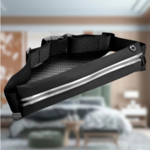 쓰리엠반사러닝포켓벨트 남녀 러닝 마라톤 힙색 바이크백, 블랙