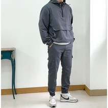 [2컬러] 아노락 바람막이 조거팬츠 트레이닝복 세트