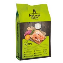 1.2kg 2개 내츄럴본 퍼피 국내산 아기강아지 가수분해 연어 사료 작은알갱이