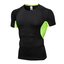 디퍼디 테크핏 남성용 투톤 스트레치 언더레이어 라운드 반팔