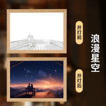 꾸밈 조명 인테리어 팝아트 LED액자 그림 거실 무드등, S size, 로맨스