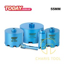 이화다이아몬드 석재용 앵글코아비트 EC 55mm 앵글코아 콘크리트 시멘트 벽 배관 아답터 핸드드릴 화강석 대리석 EHWA 카리스툴, 1개