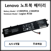 L14M3P24 L16S3P24 정품 레노버 노트북 배터리 Legion R720