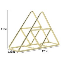 FREELIFE 골드 단철 종이 타월 클립 탁상 냅킨 홀더 디스펜서 스탠드 개 저녁 식사 테이블, 1개, Gold-262