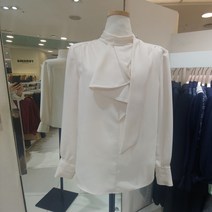 [JJ지고트(JJ JIGOTT)] [JJ JIGOTT]타이장식 러플 블라우스(GJAA0BL