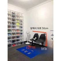 버스정류장의자 야외벤치 아크릴벤치 레트로, 2인용 올블랙