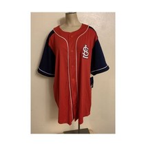 세인트 루이스 카디널스 저지 성인 XL 빨간색 및 파란색 마제스틱 쿠퍼스타운 MLB - 새