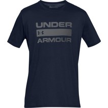 언더아머 남성용 팀 이슈 워드마크 반소매 티셔츠 레드 152764, X-Large, Academy (408)/Mod Gray, Academy (408)/Mod Gray