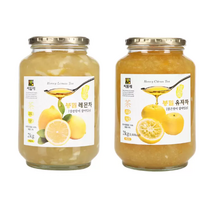 씨밀레 봉밀 유자차 2kg + 레몬차 2kg, 2개