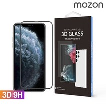 모즈온 1+1 3D 풀커버 곡면완벽커버 강화유리필름 갤럭시 아이폰 전기종, 2매입