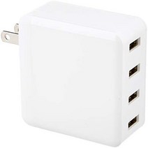 일본직발송 2. サンワサプライ(SANWA SUPPLY) 산와 서플라이 USB 충전기 4포트 합계 6A 4대 동시 충전 가, 222 16950533338, 111 16950533338, One Size_One Color