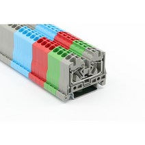 서일전자 USL-5RM_10P 300V 20A (1EA) 레일용 단자대 터미널블럭 커넥터 DINRAIL, 청색, 선택안함