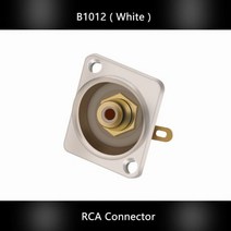 4pcs RCA 패널 마운트 섀시 납땜 암 잭 소켓 스피커 터미널 와이어 커넥터 2 색 사용 가능, 02 B1012-White