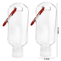 휴대 리필 병 후크 손 소독제 알코올 화장품 기 야외 미니 비누 디스펜서 30 ml, 1pc, 01 50ml_01 1PC