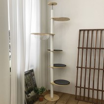 수제공작소 자작 캣폴 캣타워 실속형. 추천01, 1개, 그레이