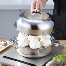 가재울산업 인덕션 겸용 28cm 대형 1단 스텐 찜솥 찜냄비 곰솥 찜기 3단 대게 5697-5609756ea, gajae6526 본상품선택, gajae6526 본상품선택