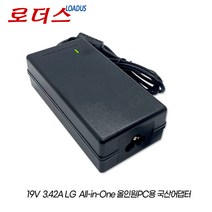 LG일체형PC 22V240-L.AT12K 22V240-L.AT20K 22V240-L.AT21L 22V240-L.AT25K용 19V 3.42A어댑터, 1개, 어댑터+파워코드1.8M