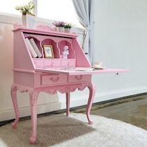 엔틱가구 핑크빈티지 뷰로 데스크 인테리어책상, 단품