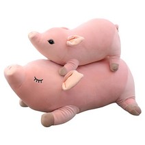소파 돼지 쿠션 인형뽀글이 아기자기 베개 봉제 키즈 고양이 선물 장난감 캐릭터 인형 돼지, 옵션01, 47cm