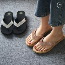 디케이 큐빅 쪼리 발 편하고 쿠션 좋은 보석 조리 키높이 굽 4cm