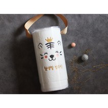 [호랑이띠]감성 호랑이 수건 타올(돌답례품 기업 고희 칠순 팔순기념 주문제작 어린이집), 6. 170g 모달무지
