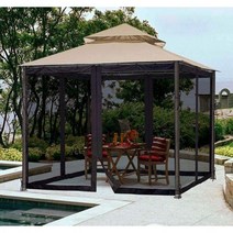 대형 야외 모기장텐트 캠핑용 나들이 해충방지, 블랙4도어300 360 220높이