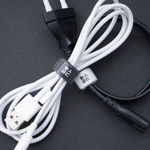 힐링쉴드 케이블타이 벨크로 전선정리, 블랙, 롤 타입 1개
