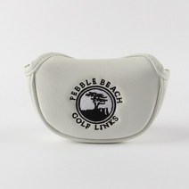 1 Pcs 긴 수명 나무 패턴 골프 퍼터 커버 PU 가죽 말렛 마그네틱 클로저 헤드, [02] S white
