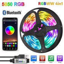네온사인 네온스트립 네온조명 led 침실 테이프 음악 블루투스 rgb 5050 tv 백라이트 바 파티 장식 светодиодная лента, 없음, 방수되지 않음, 20m