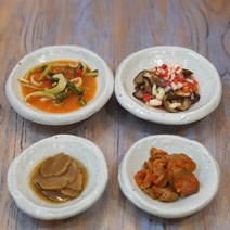백자 두드림 정사각 반찬기 핸드메이드 도자기 찬기 반찬그릇, 중