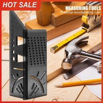마킹게이지 목공용자 경사계 스크라이브 마킹측정 눈금자 선긋기다기능 앵글 눈금자 218, d