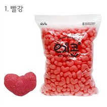 (OH) 이지콘 블록 모양콘 하트 리필 500pcs, 빨강