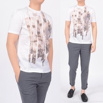 [닐바렛] 남성 석고상 프린팅 슬림핏티셔츠 (PBJT58SA503S0316S)